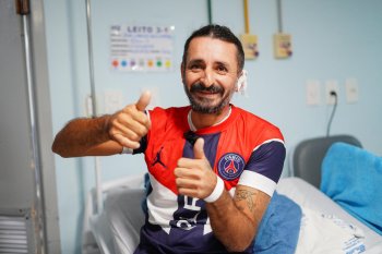 Artesão José Carlos recebeu alta médica nesta terça-feira. Marco Antônio / Ascom Sesau