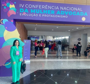 Tereza Angélica Pinheiro Rodrigues duranta a 4ª Conferência Nacional da Mulher Advogada