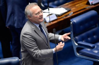 Renan fez o alerta sobre o tráfico de armas ontem no plenário do Senado