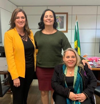Visita da vice-prefeita de Arapiraca aconteceu nesta quarta-feira em Brasília