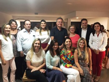 Renan, Luciano Barbosa e Renan Filho se reuniram com mulheres do PMDB alagoano