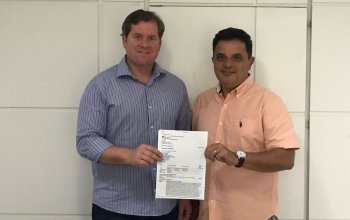 Marx Beltrão deu a boa notícia ao prefeito de União, Kil Freitas