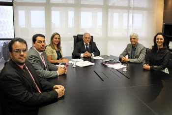Reunião foi realizada nesta sexta-feira (19), na Presidência do TJ/AL. Foto: Isaac Neves