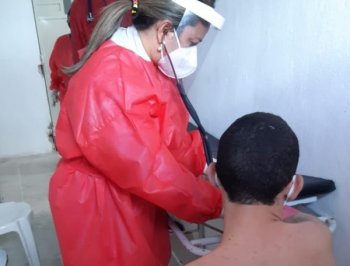 Reeducandos passaram por nova avaliação médica nesta terça-feira (15), no hospital de campanha do sistema prisional
