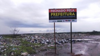 Lixão fechado no município de Penedo