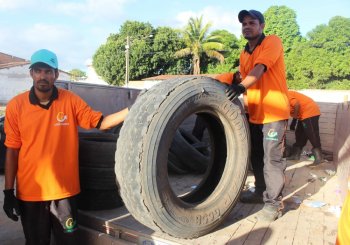Campanha de coleta de pneus faz parte da Semana do Meio Ambiente