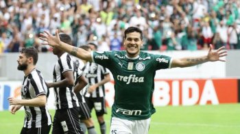 Gustavo Gómez comemora gol da vitória do Palmeiras (Foto: Carlos Costa/Futura Press)