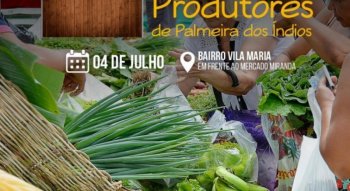 17ª Feira dos produtores de Palmeira será realizada nesta quinta-feira (4) (Arte: Rhudson Ferreira/Assessoria)