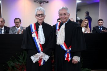 Desembargadora Anne Inojosa e seu vice Marcelo Vieira foram empossados nesta sexta-feira