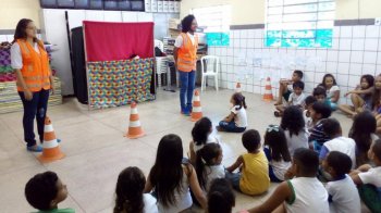 Projeto piloto da SMTT implantará disciplina de trânsito em escola do Jacintinho. Foto: Ascom SMTT