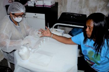 Sesau realiza testagem rápida de HIV no Benedito BentesO