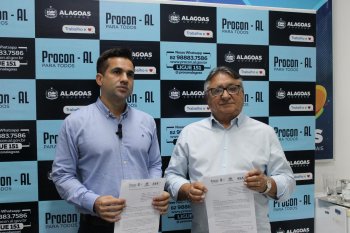 Daniel Sampaio e Raimundo Barreto de Sousa trataram sobre os objetivos da ação. Ascom Procon-AL
