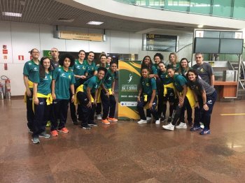 Delegação brasileira de Handebol já está em Maceió para disputar vaga no mundial de Tóquio (Foto: Ascom/Seleção Brasileira)