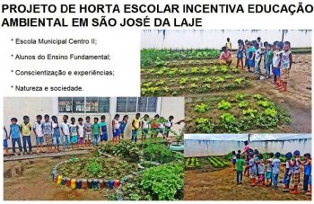 Projeto de horta escolar incentiva educação ambiental em escola municipal