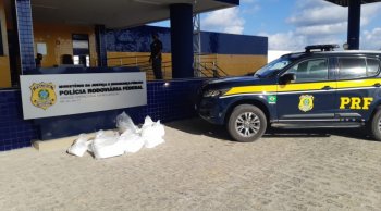 A droga estava escondida em três caixas de papelão no bagageiro de um ônibus que vinha de São Paulo/SP