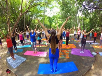 Parque do Horto recebe aula de yoga ao ar livre neste sábado, dia 23. Foto: Plínio Bismarck