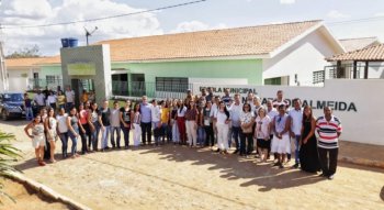 Visita às escolas que receberão modelo de tempo integral foi encerrada na comunidade de Boa Sorte (Fotos: Diego Wendric/Assessoria)