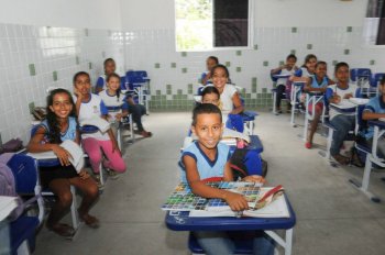 Sala de aula – Escola Zumbi dos Palmares. Foto:Marco Antônio/Secom Maceió