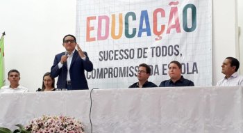 Construção de novas escolas e creches municipais, também foram anunciadas pelo prefeito. (Foto: Diego Wendric/Assessoria)
