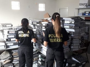 80 policiais da PF estão envolvidos na operação em Alagoas, Bahia e Paraíba - Foto: Cortesia PF