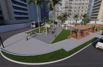 Nova Base da OPLIT será construída na Praça Gogó da Ema. | Reprodução