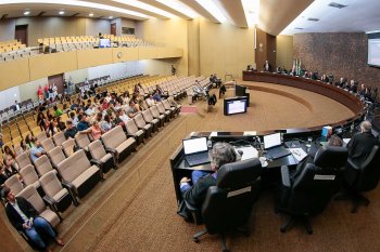 Estudantes do curso de Direito do Cesmac de Maceió acompanharam Pleno nesta terça (16) | Caio Loureiro
