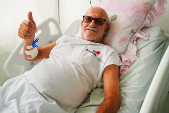 José Carlos da Silva, de 71 anos, sofreu um infarto e foi atendido no Hospital do Coração Alagoano. Marco Antônio / Ascom Sesau