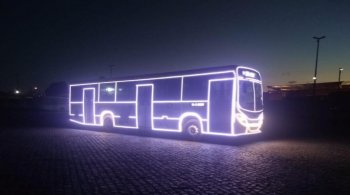 Três ônibus do SIMM estarão com a iluminação de Natal. Foto: Ascom/SMTT