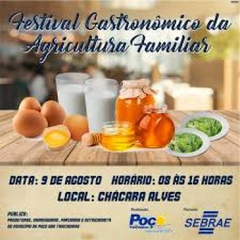 Festival contará com a apresentação da culinária local e palestra sobre beneficiamento da palma