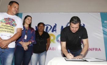 Secretário Maurício Quintella renovou o compromisso da Seinfra em seguir avançando nas Grotas de Maceió