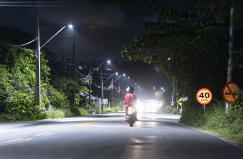 Iluminação em LED traz mais segurança e conforto para motoristas. | Célio Júnior/ Ascom Ilumina