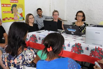 Juíza Fátima Pirauá avaliou a situação das crianças acolhidas no Centro Socioeducativo Deus Proverá. (Foto: Isaac Neves)