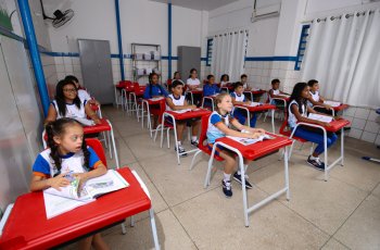 Alunos da escola Higino Belo durante as aulas. | Thony Nunes/Ascom Semed
