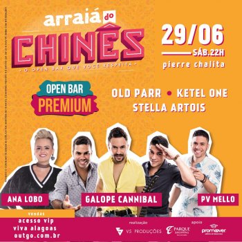 Festa Open Bar acontece no Espaço Pierre Chalita, em Jaraguá, misturando a cultura da China e do Nordeste do Brasil