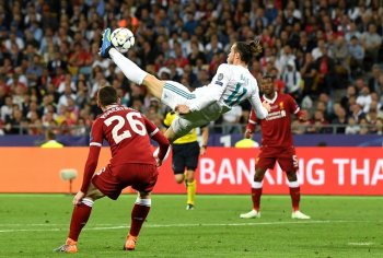 A bicicleta de Bale no lance do segundo gol do Real
