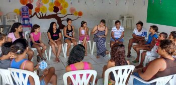 Encontro de jovens do Serviço de Convivência do Cras Dom Adelmo Machado