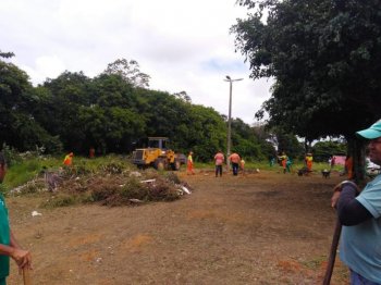 Área do conjunto Cambuci recebeu ações da Prefeitura para realização do Bairro Verde. Foto: Ascom Semds