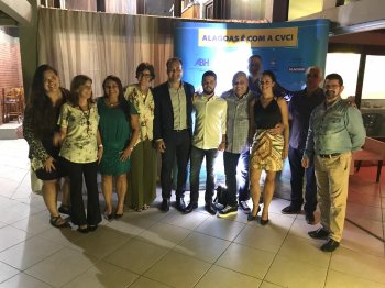 Representantes da CVC, trade turístico alagoano e Prefeitura de Maceió participaram do evento em Porto Alegre (Foto: Semtur)