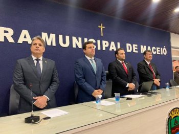 Abertura do ano legislativo contou com a presença do vice-prefeito, Marcelo Palmeira, e reunião com lideranças dos servidores do Executivo