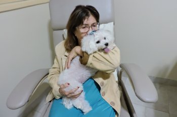 Hospital do Coração autorizou a visita do animal visando melhor resposta ao tratamento médico