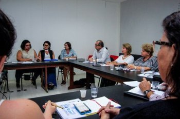 Reunião sobre a projeto da Bienal Alagoas 2019. Fotos: Pei Fon/ Secom Maceió
