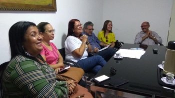 Semudh, Mulheres Mil e o prefeito de Inhapi, Zé Cícero, durante discussão para implantação do programa no município