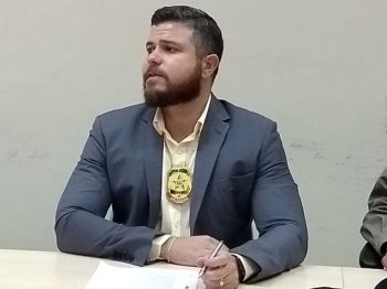 Delegado Thiago Prado, Regional de Arapiraca, comandou investigações (Foto: ASCOM/PC)