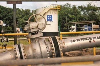 Operações da Origem Energia no Polo Alagoas de produção de gás natural. Divulgação