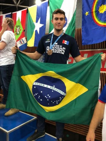 Pedro Luís Florêncio Teixeira, de 17 anos, ficou em terceiro lugar na seletiva da Worldskills 2019
