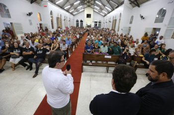 Lançamento do programa Posse Legal, na igreja Batista do Pinheiro, em fevereiro. Foto: Caio Loureiro