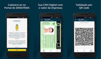CNH Digital substitui o uso da versão impressa do documento (Foto: Divulgação/Portal de Serviços Denatran)