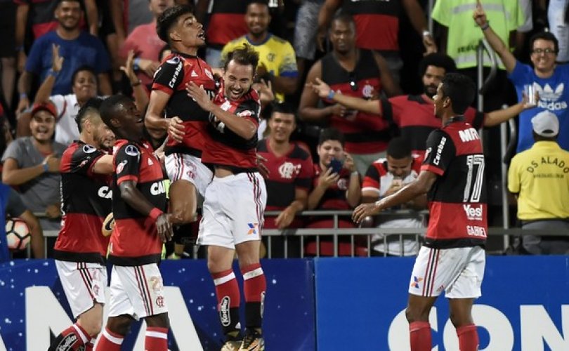 Clima no Flamengo foi de euforia após a boa vitória 