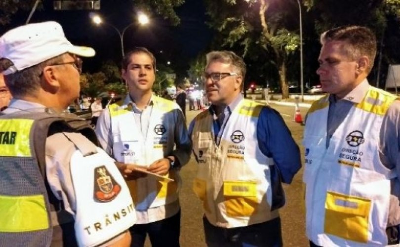Diretor-geral do Detran/AL, Antonio Gouveia, acompanhou o presidente do (Denatran), Maurício Alves, e o presidente do Detran/SP, Maxwell Borges, na operação