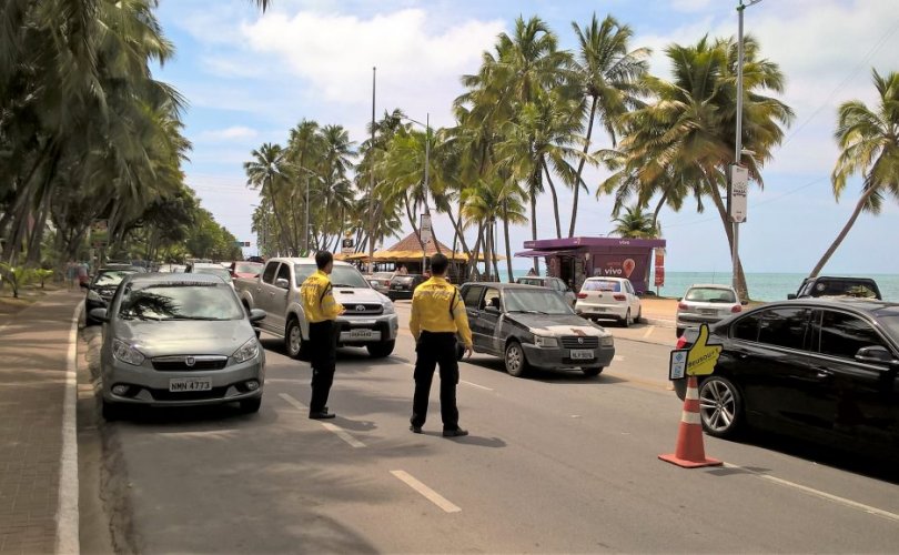 Atuação dos agentes de trânsito garante segurança nas vias públicas da capital. Foto: Ascom SMTT